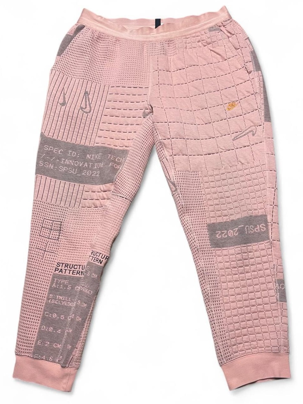 Nike Tech Pack Pants Mens XL Pink Therma-FIT ADV Fleece Joggers Zip Pocket